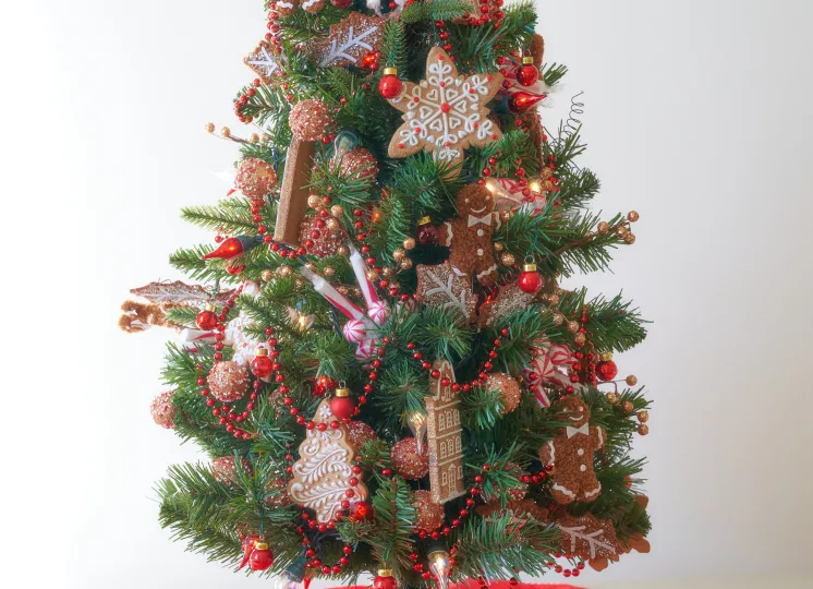 A tabletop tree from this year's display