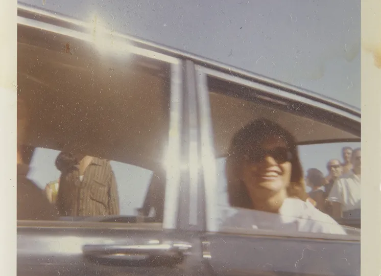  Carmela G. Iuorno (American, 1905–1988), Jacqueline Kennedy, Jacqueline Kennedy in Ravello, Italy (snapshot), August 1962. Chromogenic development print. George Eastman Museum, gift of Mike Falcone, 2024. 