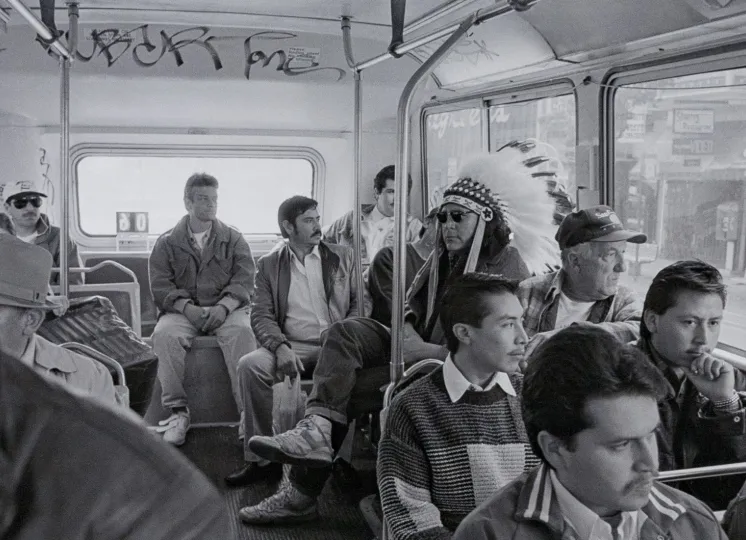 Zig Jackson photo title Indian Man on Bus