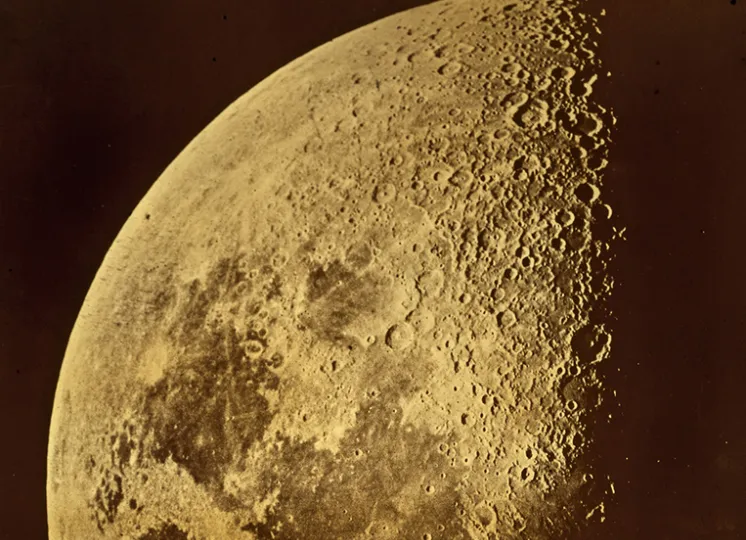 Photograph of the moon by Lewis M. Rutherfurd