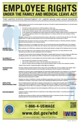 Federal FMLA poster