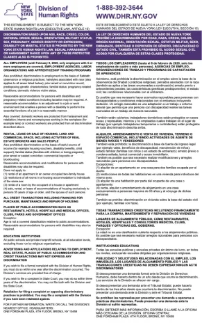 NY Division of Human Rights Discrimination