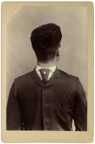 Back of man