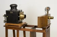 1895 Lumière Cinématographe, configured as a projector