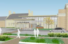 Rendering of the new visitor center
