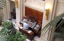 Joe Blackburn plays the organ