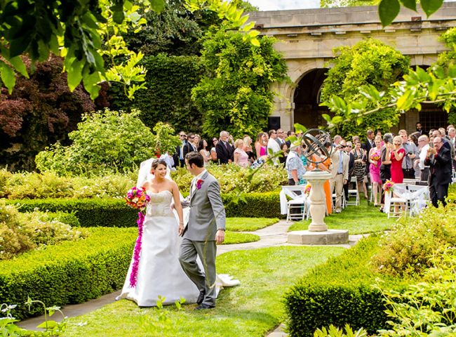 Wedding ceremony in the West Garden