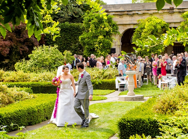 Wedding ceremony in the West Garden