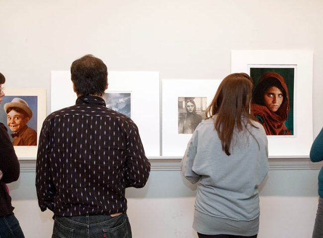 Group in the photography study center