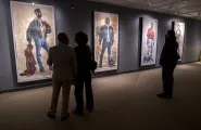 People in McFadden's exhibition