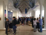 An exhibition preview event in the Potter Peristyle