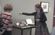 Rachel Andrews gives a tour of a gallery