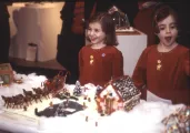 Children from 2002 looking at gingerbread
