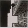 Beaumont Newhall (American, 1908–1993), Chase National Bank, New York, 1928. Gelatin silver print, printed 1983. George Eastman Museum, purchase with funds from the Horace W. Goldsmith Foundation. ©1928, Beaumont Newhall, ©2026 the Estate of Beaumont and Nancy Newhall. Permission to reproduce courtesy of Scheinbaum and Russek Ltd., Santa Fe, New Mexico 