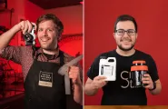 Left side shows GEM's historic process specialist Nick Brandreth; right side shows CineStill’s Customer Solutions Manager Andre Domingues