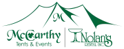 Logo for McCarthy Tents & Events and Nolan's Rental Inc